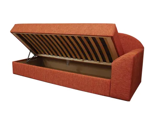 MELISA rošt, válenda celočalouněná, provedení pravé, látka BEST 10 - látka cihlová