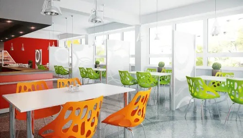 SAMUEL židle plastová, oranžová