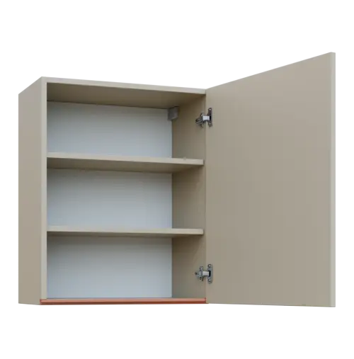MHCH - 6D horní skříňka, 1-dveřová, pravá, 730x600x300, teplá šedá, profil béžově růžový
