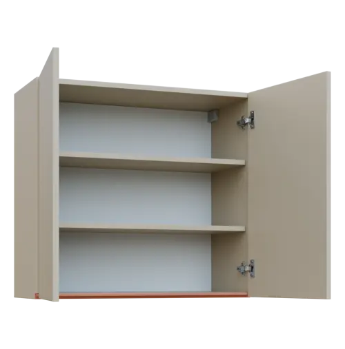 MHCH - 8D horní skříňka, 2-dveřová, 730x800x300, teplá šedá, profil béžově růžový
