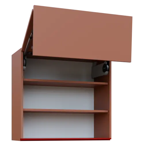 MHCHVV - 8D horní skříňka, 2 výklopy, 730x800x300, pudrově hnědá, profil burgundy