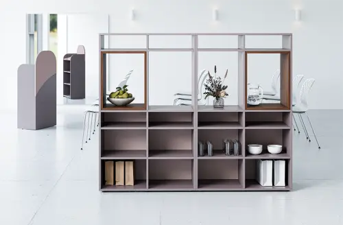 RGMK 1664 kancelářská skříň pro TV, 1800x1600x600, kolečka, ořechová