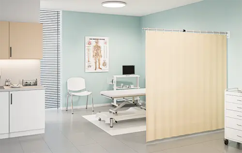 ZT - 202, nehořlavé antibakteriální závěsy TREVIRA CS BIOACTIVE, 1750x2300, hráškově zelená