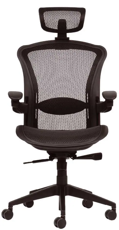 TITAN židle kancelářská, černá, síťovina