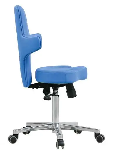 LZ 30 židle lékařská, kříž chrom, ekokůže, mandarinková