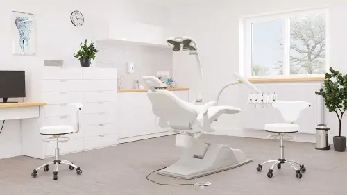 LZ 37 židle lékařská, kříž chrom, ekokůže, smetanová