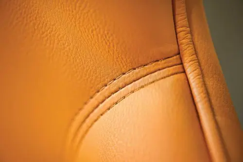 LZ 31 H židle lékařská, kříž chrom, ekokůže, mandarinková