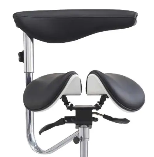 LZ 16 židle lékařská, kříž chrom, ekokůže, smetanová