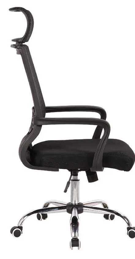 LAUREN židle kancelářská, kříž chrom, MESH černá