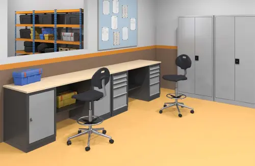 SDU 5 200/80 stůl, 2x skříňka, spárovka s. 40 mm