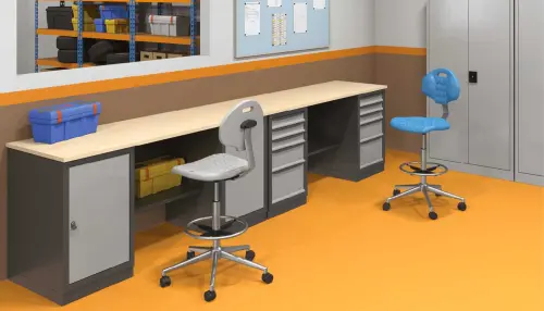 SDU 7 200/80 stůl, 2x  5-ti zás.kontejner, spárovka s. 40 mm