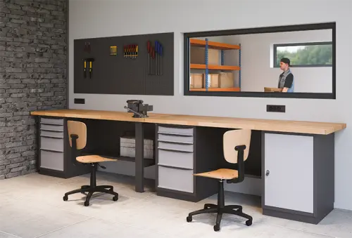 SDU 7 stůl, 2x  5-ti zás.kontejner, spárovka s. 40 mm