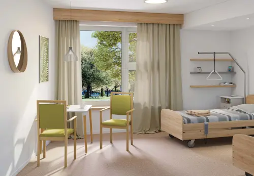 IRIS židle seniorská, látka zelená