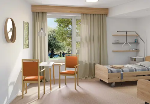 IRIS židle seniorská, látka cihlová