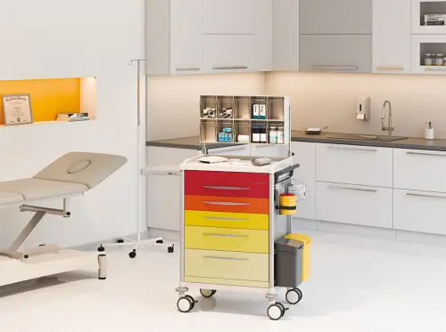 OVM - 03 vozík zdravotnický, zelená/bílá