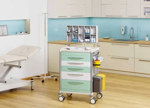 OVM - 03 vozík zdravotnický, oranžová/bílá