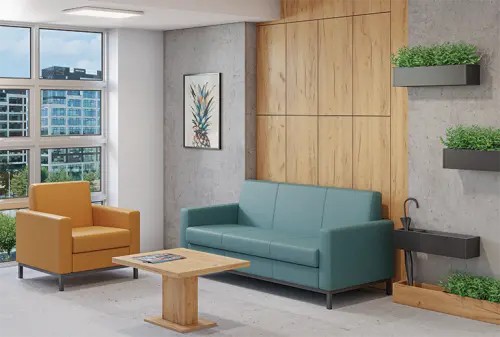 SALOME 2 pohovka, koženka zelinkavá