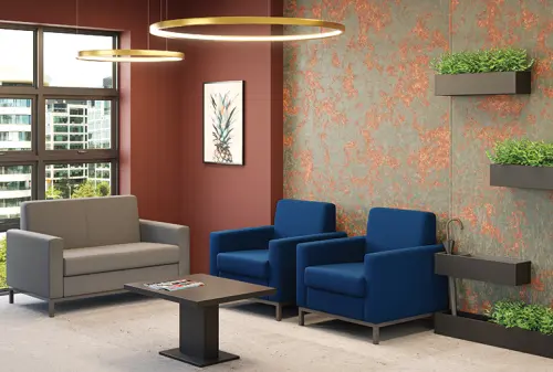 SALOME 3 pohovka, látka tmavě modrý melír