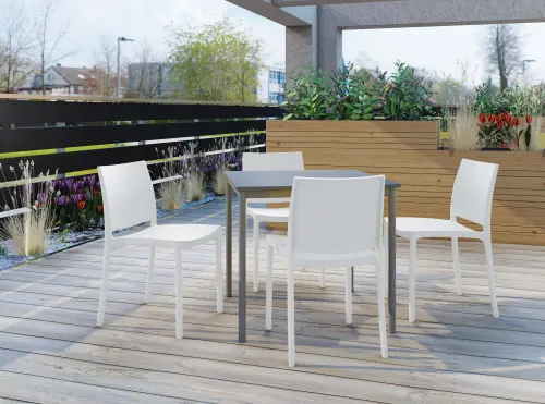 GRÉTA židle plastová, bílá