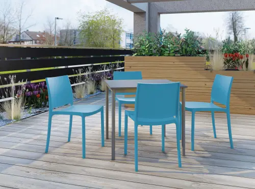 GRÉTA židle plastová, modrá