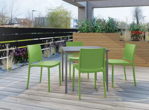 GRÉTA židle plastová, zelená