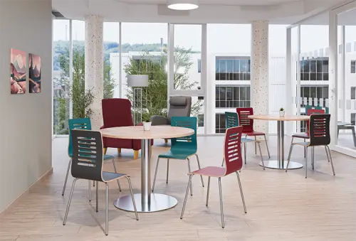 CARMEN jídelní židle třešeň, kostra nerez