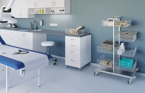 MNS 15/8K vozík s drátěnými boxy