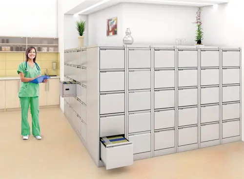 K - 4444 kartotéka pro formát A4, šedá