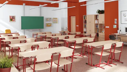 Bedřich židle pevná, malá velikost 7 RAL 6029 - zelená