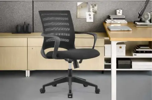 JUPITER židle kancelářská, látka MESH černá