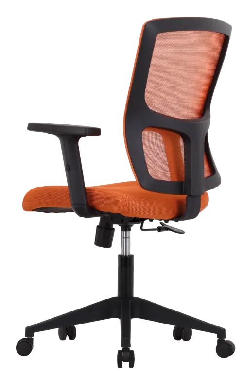 VALERIO židle kancelářská, látka oranžová