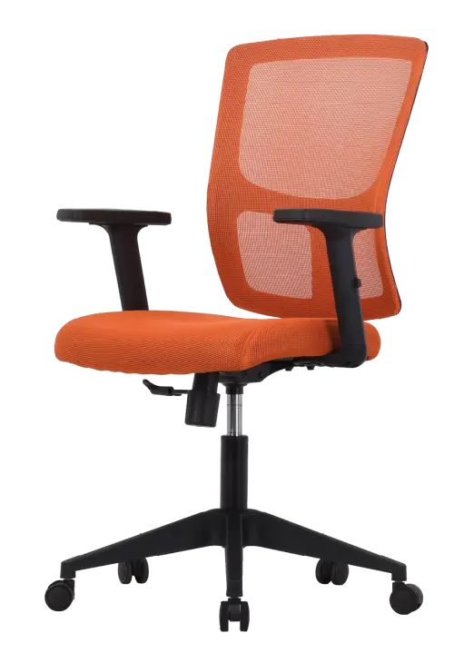 VALERIO židle kancelářská, látka oranžová