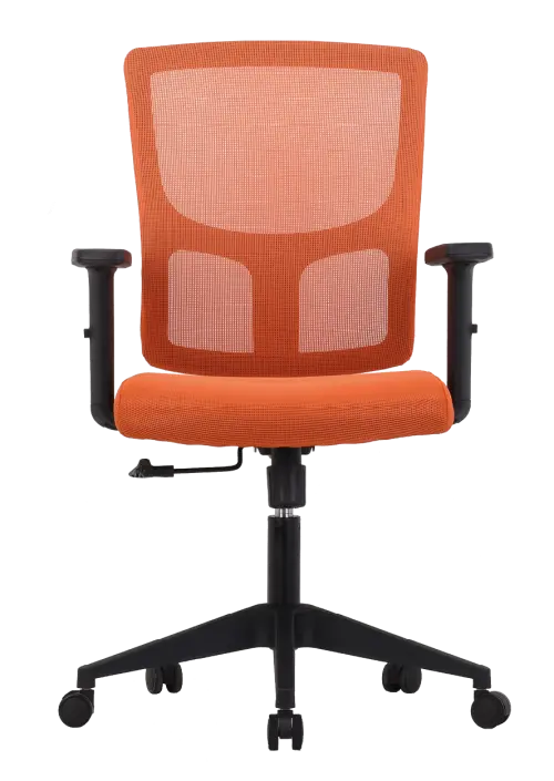 VALERIO židle kancelářská, látka oranžová