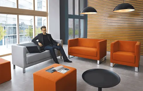 VELA - 1V, křeslo, látka VX EV 2 - látka kapučíno