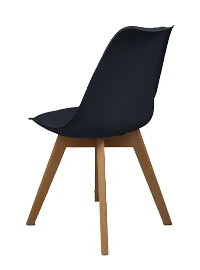 DINO židle konferenční, nohy buk, plast + sedák černý