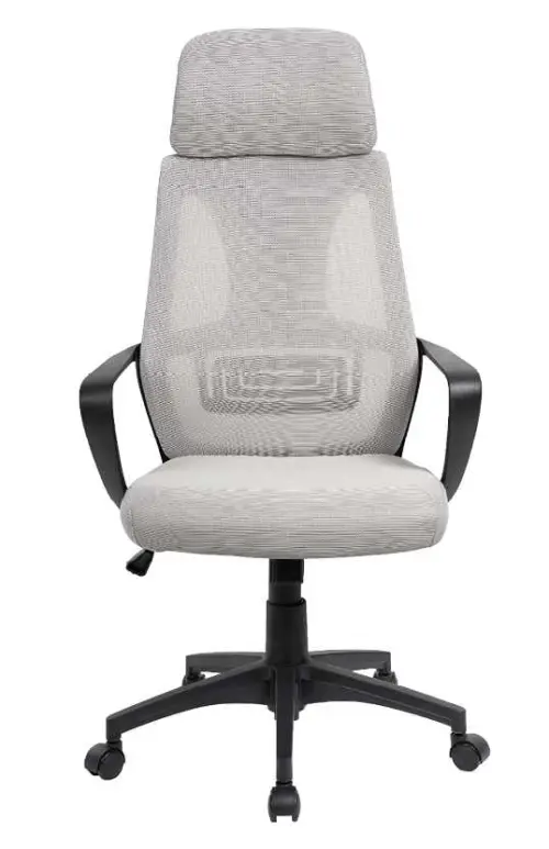 NOEMI - B židle kancelářská, černá kostra, šedá