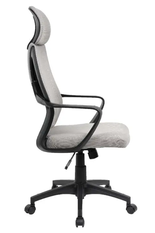 NOEMI - B židle kancelářská, černá kostra, šedá