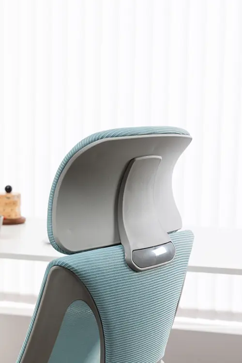 NOEMI - W židle kancelářská, bílá kostra, pastelově zelená