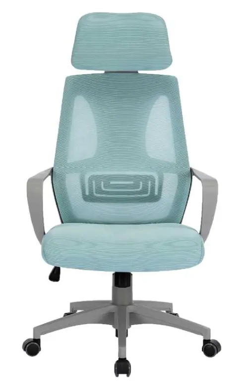 NOEMI - G židle kancelářská, šedá kostra, pastelově zelená