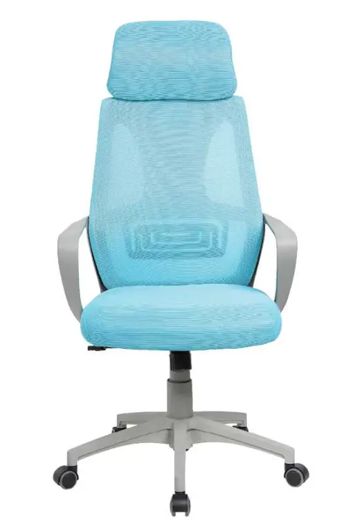 NOEMI - G židle kancelářská, šedá kostra, tyrkysová