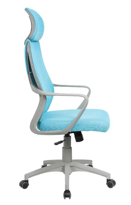 NOEMI - G židle kancelářská, šedá kostra, tyrkysová