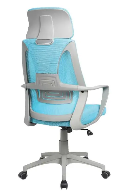 NOEMI - G židle kancelářská, šedá kostra, tyrkysová