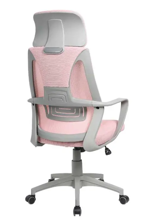 NOEMI - G židle kancelářská, šedá kostra, růžová