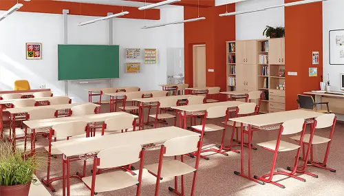 ŠTĚPÁN 2, lavice 2-místná pevná, velikost 5, koš RAL 5015 - modrá