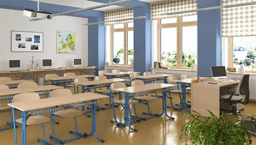 VOJTĚCH židle pevná, malá velikost 4 RAL 1028 - žlutá