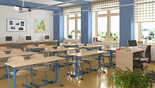 VOJTĚCH židle pevná, velikost 7 RAL 3002 - červená