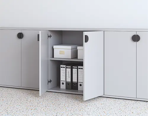 TN 3 - 3D kancelářská skříň, 1-dveřová, pravá, 1107x360x400, třešeň šumavská