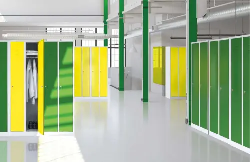 SJS - 180 - 60 skříň šatní, šíře 60 cm, 2-dílná, šedá/zelená