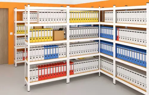 BASIC regál 1800x750x400/5 polic/175 kg, bílá