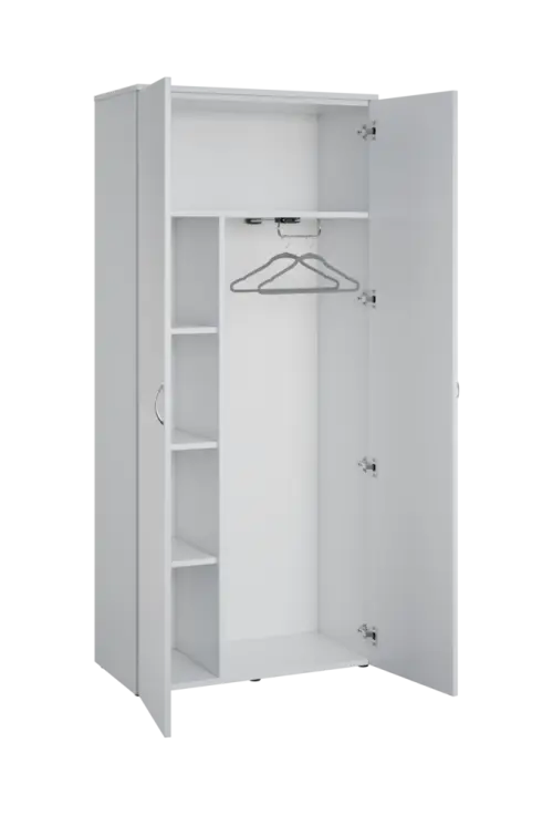 ESRP 5 - 81 šatní skříň, 2-dveřová, výsuvné ramínko, 1800x800x400, buk Royal